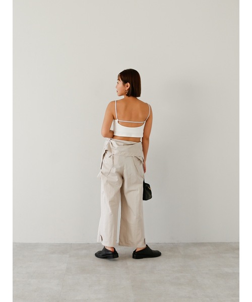 Katrin TOKYO(カトリーントーキョー)の「cup-in cropped camisole(キャミソール・レディース・ホワイト/ピンク/バーガンディー・FREE/XS)」の19枚目の写真