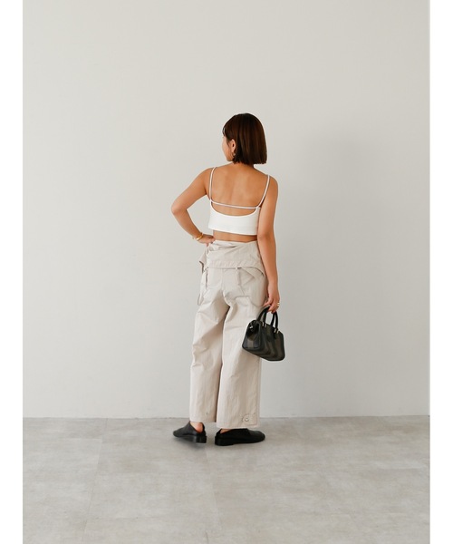 Katrin TOKYO(カトリーントーキョー)の「cup-in cropped camisole(キャミソール・レディース・ホワイト/ピンク/バーガンディー・FREE/XS)」の20枚目の写真