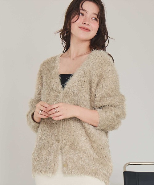 セール】エアリーシャギーニットカーディガン（カーディガン/ボレロ