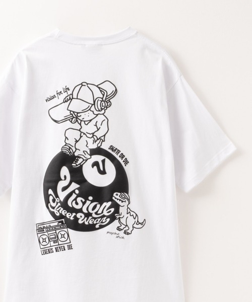 VISION STREET WEAR(ヴィジョンストリートウェア)の「VISION STREET WEAR グラフィックT-Shirt(Tシャツ/カットソー・メンズ・ホワイト系4/ピンク系2/ピンク系1/ホワイト系3/ホワイト系2/ホワイト系1/グリーン系1/グリーン系2/ブラック系4/ブラック系3/ブラック系2/ブラック系1・L/M)」の3枚目の写真