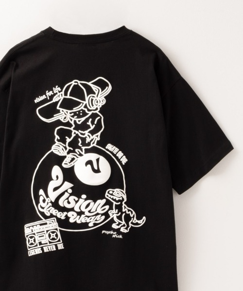 VISION STREET WEAR(ヴィジョンストリートウェア)の「VISION STREET WEAR グラフィックT-Shirt(Tシャツ/カットソー・メンズ・ホワイト系4/ピンク系2/ピンク系1/ホワイト系3/ホワイト系2/ホワイト系1/グリーン系1/グリーン系2/ブラック系4/ブラック系3/ブラック系2/ブラック系1・L/M)」の7枚目の写真