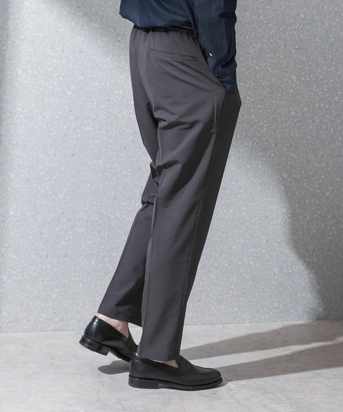 アデイインザライフ　パンツスーツ　薄手　ストレッチ　ダークグレー　38　M相当 SUIT SQUARE 【スーツスクエア】メンズ 最高パンツ テーパード