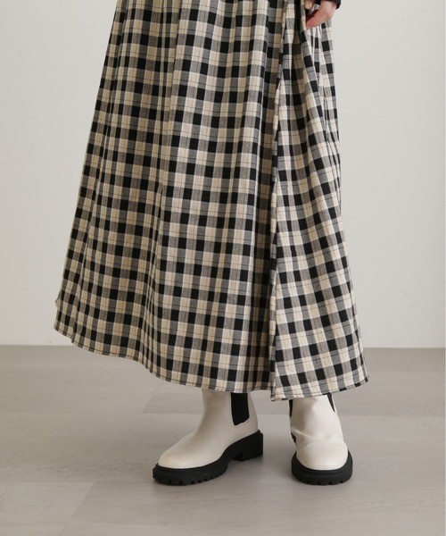 N.（N. Natural Beauty Basic）（エヌエヌナチュラルビューティーベーシック）の「◆◇長袖リブニットドッキングワンピース（ワンピース・レディース・ブラック/グレー・SMALL/MEDIUM）」の13枚目の写真