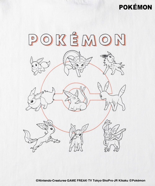Right-on（ライトオン）の「【POKEMON】ポケモン プリントＴシャツ（Tシャツ/カットソー・メンズ・ホワイト/ブラック・M/L/XL）」の9枚目の写真