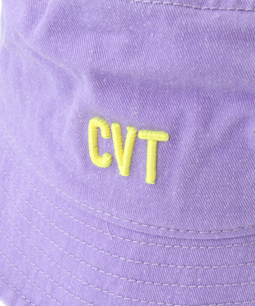 CONVERSE TOKYO（コンバーストウキョウ）の「PIGMENT DYE LOGO BUCKET HAT（ハット・レディース・ピンク/イエロー/パープル/ブラック・SMALL/LARGE）」の9枚目の写真