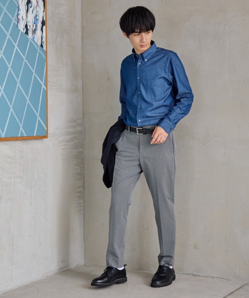 セール】イージーケアクリーンデニムシャツ/ 139367（シャツ/ブラウス 