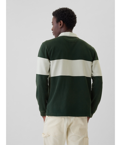GAP(ギャップ)の「リラックス ラグビー ポロシャツ(ポロシャツ・メンズ・グリーン・S/M/L/XL/XS)」の5枚目の写真