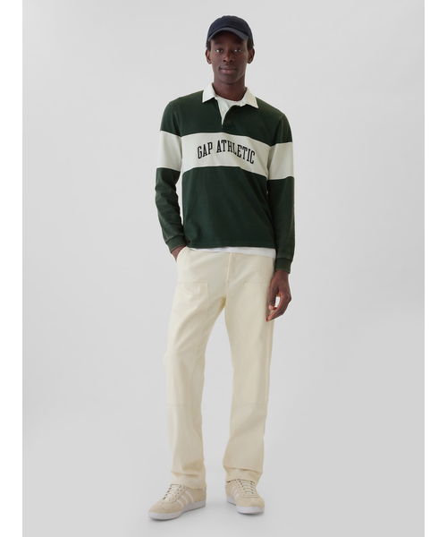 GAP(ギャップ)の「リラックス ラグビー ポロシャツ(ポロシャツ・メンズ・グリーン・S/M/L/XL/XS)」の6枚目の写真