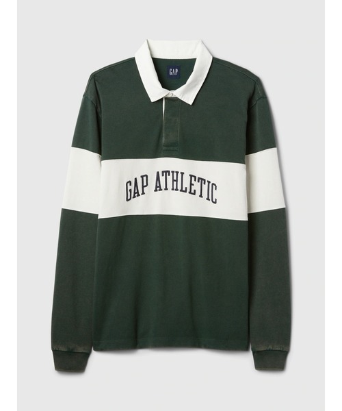 GAP(ギャップ)の「リラックス ラグビー ポロシャツ(ポロシャツ・メンズ・グリーン・S/M/L/XL/XS)」の4枚目の写真