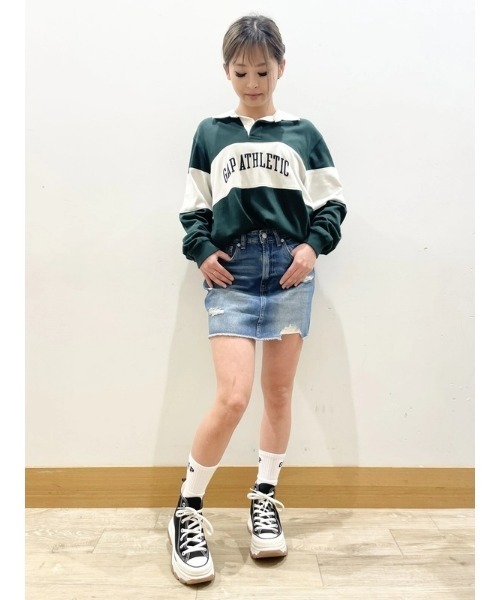 GAP(ギャップ)の「リラックス ラグビー ポロシャツ(ポロシャツ・メンズ・グリーン・S/M/L/XL/XS)」の9枚目の写真