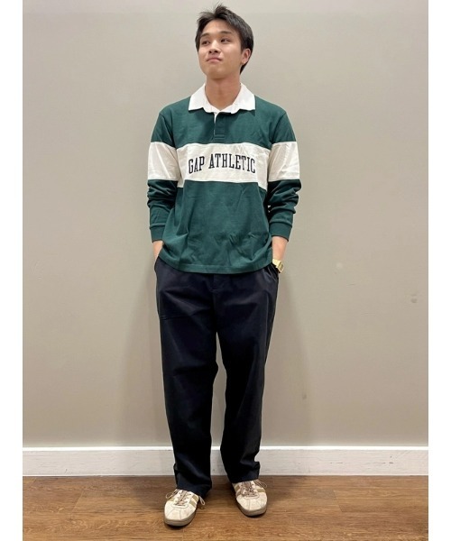 GAP(ギャップ)の「リラックス ラグビー ポロシャツ(ポロシャツ・メンズ・グリーン・S/M/L/XL/XS)」の12枚目の写真