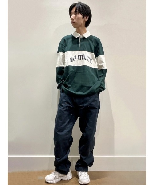 GAP(ギャップ)の「リラックス ラグビー ポロシャツ(ポロシャツ・メンズ・グリーン・S/M/L/XL/XS)」の13枚目の写真