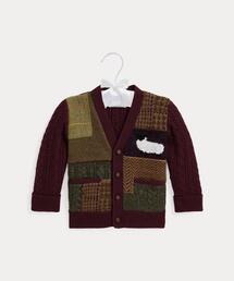 POLO RALPH LAUREN CHILDRENSWEAR（ポロ ラルフ ローレン チルドレンズウェア）の「パッチワーク Vネック カーディガン（カーディガン/ボレロ・キッズ）」