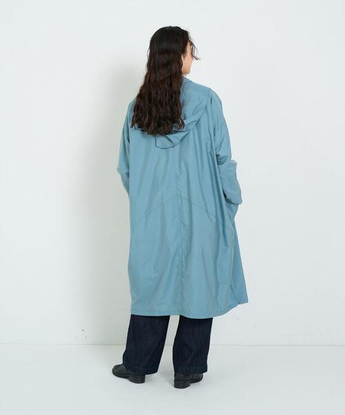 conges payes ADIEU TRISTESSE（コンジェ ペイエ アデュートリステス）の「タフタフーデッドコート（その他アウター・レディース・ブラック/ブルー・38）」の21枚目の写真