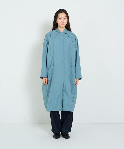 conges payes ADIEU TRISTESSE（コンジェ ペイエ アデュートリステス）の「タフタフーデッドコート（その他アウター・レディース・ブラック/ブルー・38）」の20枚目の写真