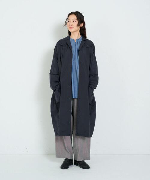 conges payes ADIEU TRISTESSE（コンジェ ペイエ アデュートリステス）の「タフタフーデッドコート（その他アウター・レディース・ブラック/ブルー・38）」の17枚目の写真