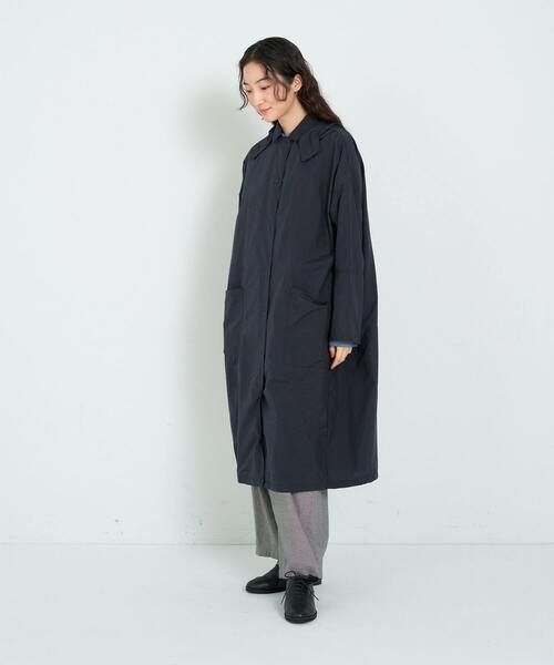 conges payes ADIEU TRISTESSE（コンジェ ペイエ アデュートリステス）の「タフタフーデッドコート（その他アウター・レディース・ブラック/ブルー・38）」の14枚目の写真