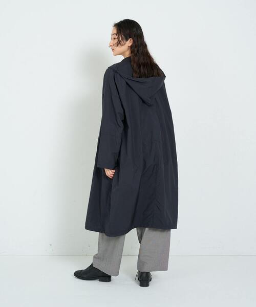 conges payes ADIEU TRISTESSE（コンジェ ペイエ アデュートリステス）の「タフタフーデッドコート（その他アウター・レディース・ブラック/ブルー・38）」の13枚目の写真