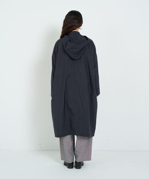 conges payes ADIEU TRISTESSE（コンジェ ペイエ アデュートリステス）の「タフタフーデッドコート（その他アウター・レディース・ブラック/ブルー・38）」の10枚目の写真