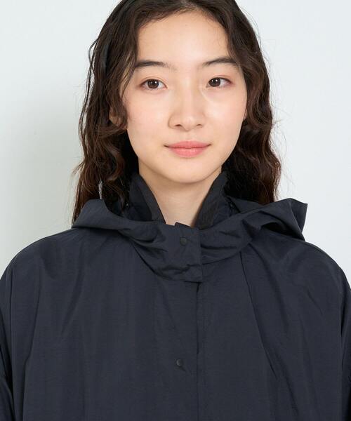 conges payes ADIEU TRISTESSE（コンジェ ペイエ アデュートリステス）の「タフタフーデッドコート（その他アウター・レディース・ブラック/ブルー・38）」の8枚目の写真