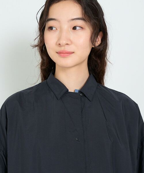 conges payes ADIEU TRISTESSE（コンジェ ペイエ アデュートリステス）の「タフタフーデッドコート（その他アウター・レディース・ブラック/ブルー・38）」の6枚目の写真