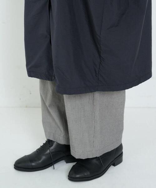 conges payes ADIEU TRISTESSE（コンジェ ペイエ アデュートリステス）の「タフタフーデッドコート（その他アウター・レディース・ブラック/ブルー・38）」の3枚目の写真