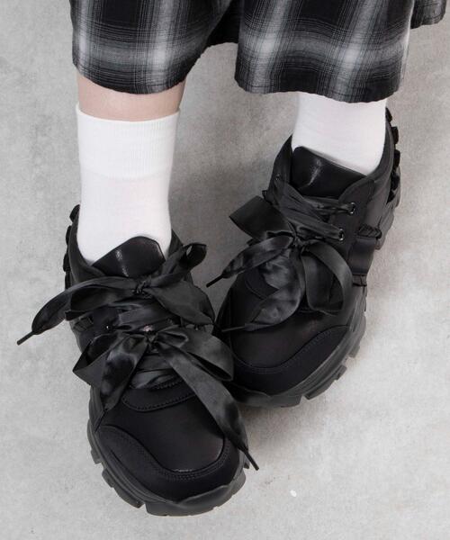 WEGO/ダブルリボン厚底ダッドスニーカー（スニーカー）｜WEGO