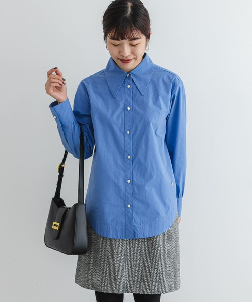 F by ROSSO（エフバイロッソ）の「F by ROSSO　ビッグカラーシャツ（シャツ/ブラウス・レディース・チェック/オフホワイト/ブルー・FREE）」の13枚目の写真