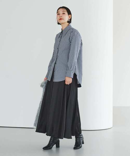 F by ROSSO（エフバイロッソ）の「F by ROSSO　ビッグカラーシャツ（シャツ/ブラウス・レディース・チェック/オフホワイト/ブルー・FREE）」の20枚目の写真