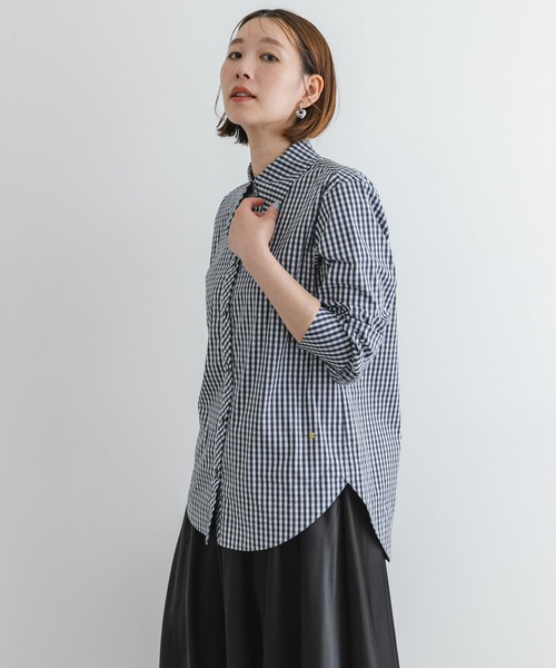 F by ROSSO（エフバイロッソ）の「F by ROSSO　ビッグカラーシャツ（シャツ/ブラウス・レディース・チェック/オフホワイト/ブルー・FREE）」の22枚目の写真