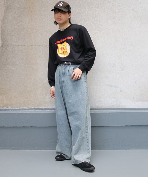 UNIT CHEST(ユニットチェスト)の「【UNIT CHEST】unique unisex long sleeve T-shirt/ユニークユニセックス ロンT OIF designer eggs コラボ Goodmorning by KOTONA TATEISHI(Tシャツ/カットソー・レディース・ホワイト/杢グレー/ブラック・L/M/S)」の22枚目の写真