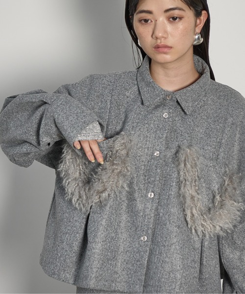 THE YOn（ザヨン）の「エコファーアクセントブラッシュドジャージー