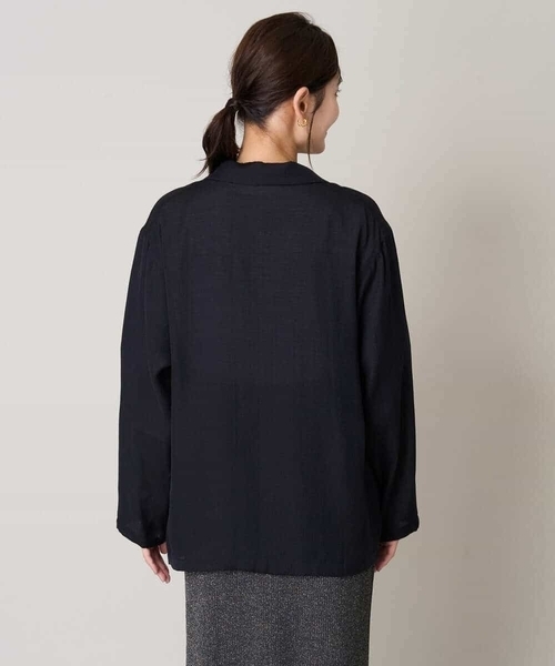 a.v.v（アーヴェヴェ）の「シアージャケット（テーラードジャケット・レディース・ブラック/ブラウン・38/40/42/36/34）」の20枚目の写真