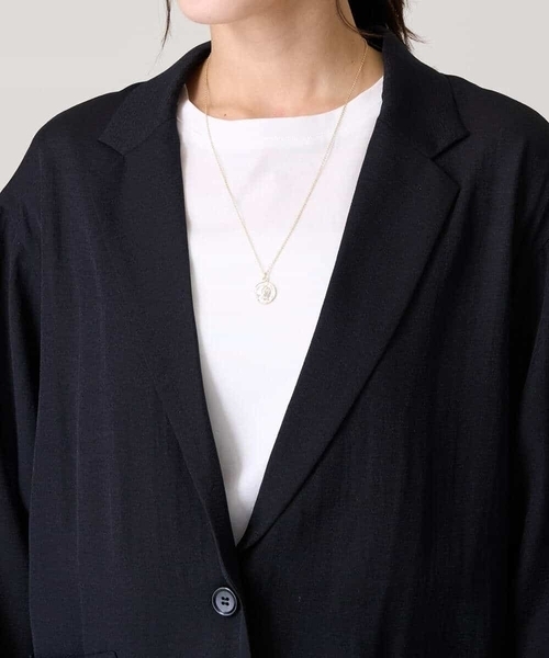 a.v.v（アーヴェヴェ）の「シアージャケット（テーラードジャケット・レディース・ブラック/ブラウン・38/40/42/36/34）」の21枚目の写真