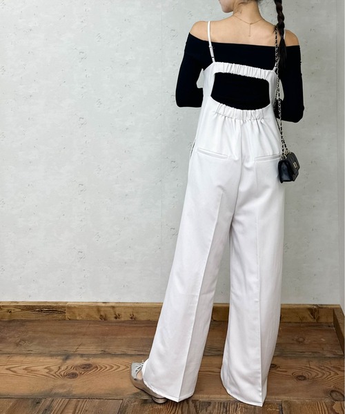 Per sist ence(パーシエンス)の「TRツイルベアトップサロペット(サロペット/オーバーオール・レディース・ブラック/チャコールグレー/グレー/グレイッシュベージュ/ベージュ系・FREE)」の18枚目の写真