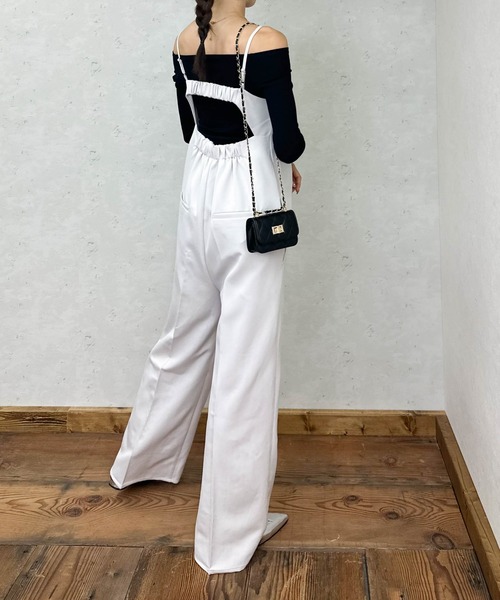 Per sist ence(パーシエンス)の「TRツイルベアトップサロペット(サロペット/オーバーオール・レディース・ブラック/チャコールグレー/グレー/グレイッシュベージュ/ベージュ系・FREE)」の19枚目の写真