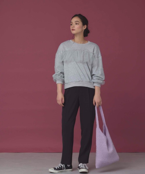 fifth（フィフス）の「ラメニットワンハンドルトート（トートバッグ・レディース・アイボリー/ブラック/パープル/シルバー・FREE）」の11枚目の写真