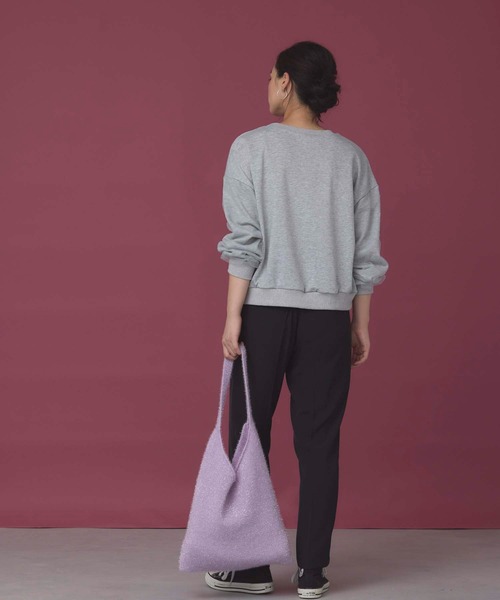 fifth（フィフス）の「ラメニットワンハンドルトート（トートバッグ・レディース・アイボリー/ブラック/パープル/シルバー・FREE）」の12枚目の写真
