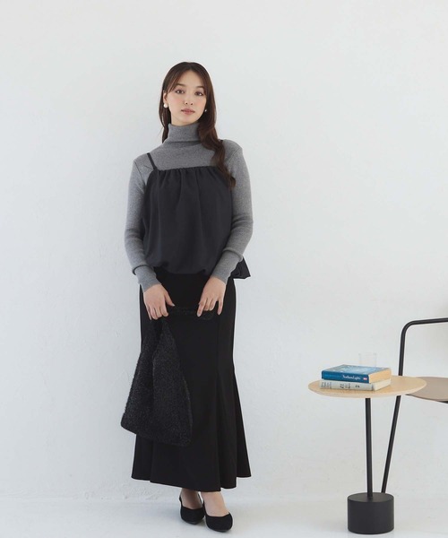 fifth（フィフス）の「ラメニットワンハンドルトート（トートバッグ・レディース・アイボリー/ブラック/パープル/シルバー・FREE）」の6枚目の写真