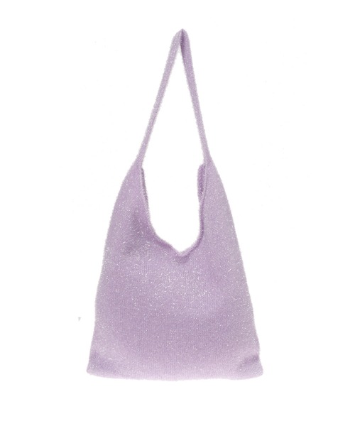 fifth（フィフス）の「ラメニットワンハンドルトート（トートバッグ・レディース・アイボリー/ブラック/パープル/シルバー・FREE）」の19枚目の写真