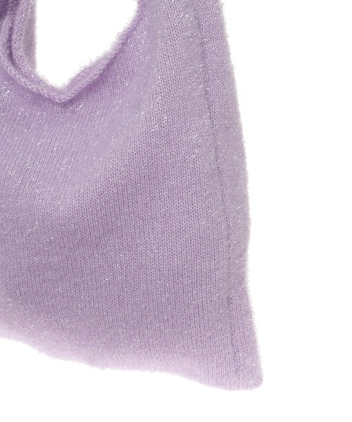 fifth（フィフス）の「ラメニットワンハンドルトート（トートバッグ・レディース・アイボリー/ブラック/パープル/シルバー・FREE）」の21枚目の写真