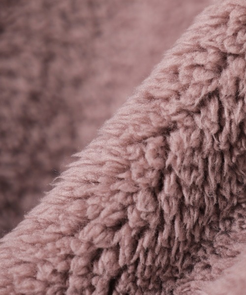 Honeys（ハニーズ）の「【ハニぽか】ボアジップパーカー（パーカー・レディース・アイボリー/グレイッシュブルー/スミクロ/モカ/ベージュ・S/M/L/LL）」の8枚目の写真