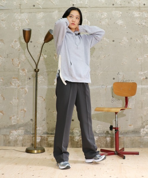 THRIFTY LOOK(スリフティールック)の「THRIFTY LOOK / スリフティールック SIDE ZIP REMAKE HOODIE サイドジップ プルオーバーパーカー リメイク(パーカー・メンズ・ブラック/グレー/ホワイト・MEDIUM/LARGE/X-LARGE)」の3枚目の写真