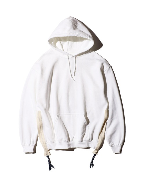 THRIFTY LOOK(スリフティールック)の「THRIFTY LOOK / スリフティールック SIDE ZIP REMAKE HOODIE サイドジップ プルオーバーパーカー リメイク(パーカー・メンズ・ブラック/グレー/ホワイト・MEDIUM/LARGE/X-LARGE)」の5枚目の写真