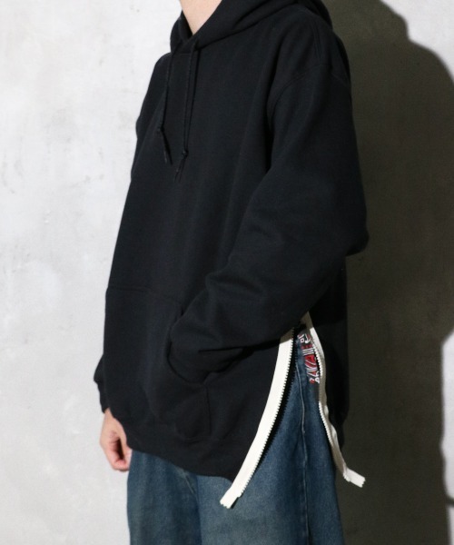 THRIFTY LOOK(スリフティールック)の「THRIFTY LOOK / スリフティールック SIDE ZIP REMAKE HOODIE サイドジップ プルオーバーパーカー リメイク(パーカー・メンズ・ブラック/グレー/ホワイト・MEDIUM/LARGE/X-LARGE)」の20枚目の写真