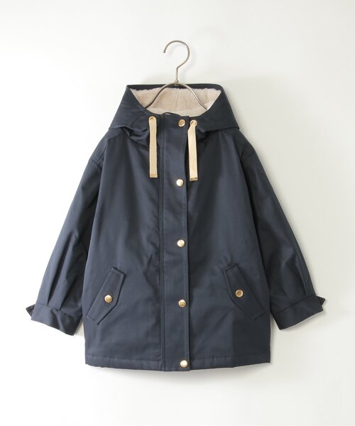 ikka（イッカ）の「【親子コーデ】総裏フェイクファーマンパジャケット（110~160cm）（マウンテンパーカー・キッズ・ローズ/ネイビー・S/M/L/XL/XS）」の10枚目の写真