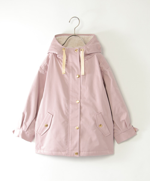 ikka（イッカ）の「【親子コーデ】総裏フェイクファーマンパジャケット（110~160cm）（マウンテンパーカー・キッズ・ローズ/ネイビー・S/M/L/XL/XS）」の11枚目の写真