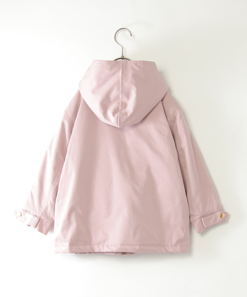 ikka（イッカ）の「【親子コーデ】総裏フェイクファーマンパジャケット（110~160cm）（マウンテンパーカー・キッズ・ローズ/ネイビー・S/M/L/XL/XS）」の12枚目の写真