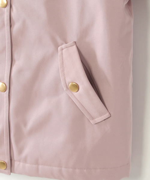 ikka（イッカ）の「【親子コーデ】総裏フェイクファーマンパジャケット（110~160cm）（マウンテンパーカー・キッズ・ローズ/ネイビー・S/M/L/XL/XS）」の17枚目の写真