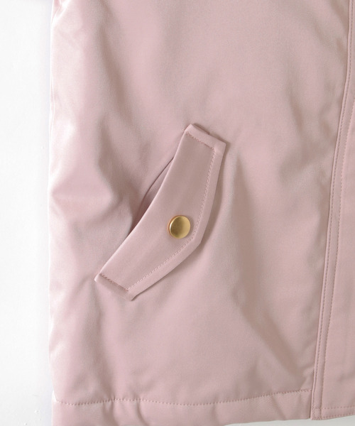 ikka（イッカ）の「【親子コーデ】総裏フェイクファーマンパジャケット（110~160cm）（マウンテンパーカー・キッズ・ローズ/ネイビー・S/M/L/XL/XS）」の18枚目の写真